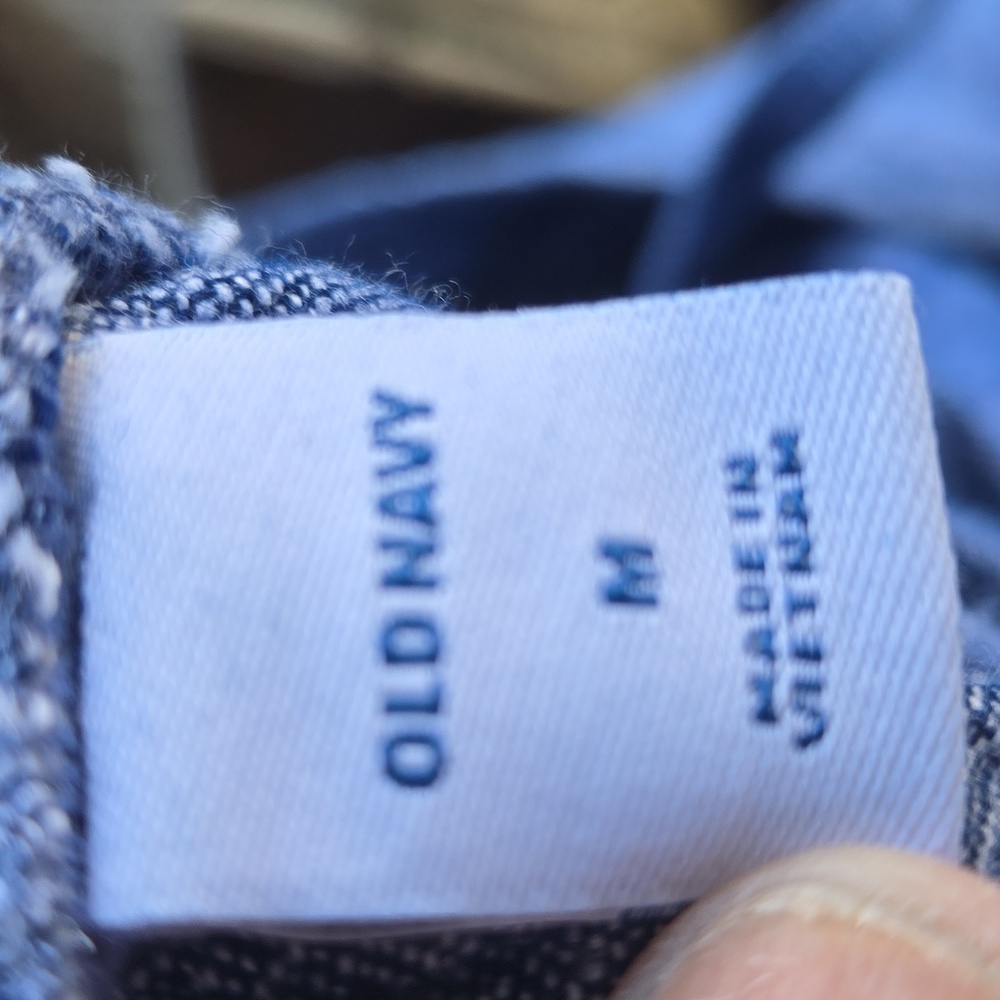 Old Navy Indigo Blue Linen Blend Jumpsuit Size Medium - Picture 16 of 17